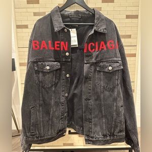 NWT Oversized Men’s Balenciaga Denim Jacket size IT 50